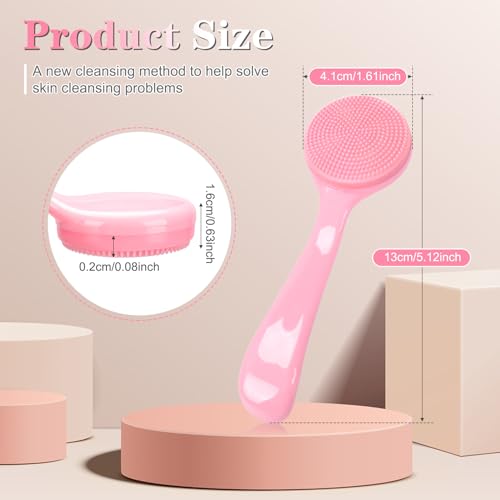 NADUSEP Silicone Facial Cleansing Brush - 2 Pack Soft Bristles