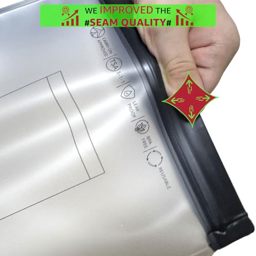 TSA Approved Clear Toiletry Bag Set - 4 Pack Leak-Proof Travel Bags