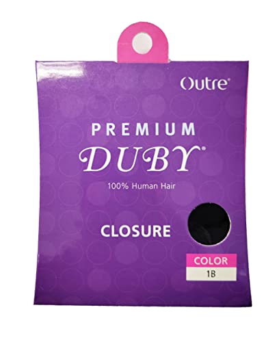 Outre Premium 100% Human Hair Duby Closure - 1B Off Black