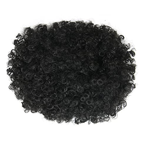 STARSPLUS Afro Puff Drawstring Ponytail 8 Inch 1B# Kinky Curly Hair Extension