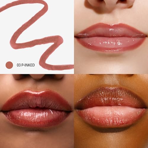 Sacheu DoubleDown & Lip STAY-N Bundle | High Pigment, Buildable, Long-Lasting Glow - Includes p-INKED Lip Liner in Keep it Pink & Off Duty