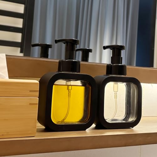 Foaming Soap Dispenser - 300ml Refillable Bottle with Labels