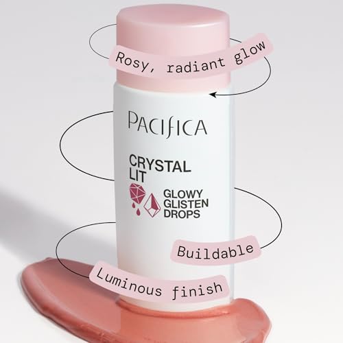 Pacifica Crystal Lit Liquid Blush & Highlighter - Rose-Gold Glow