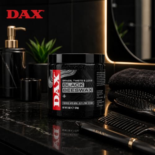 DAX Black Beeswax Hair Wax for Braids, Twists & Locs 7.5 oz (Pack of 1)