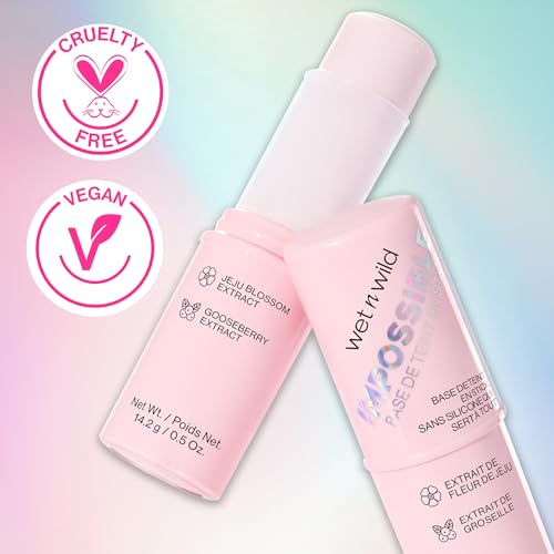 wet n wild Impossible Primer Stick - Vegan, Silicone-Free Makeup Base with Gooseberry & Jeju Blossom