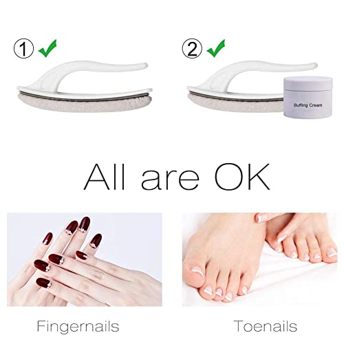Nano Glass Nail File Set with Case and Buffer for Natural & Acrylic Nails