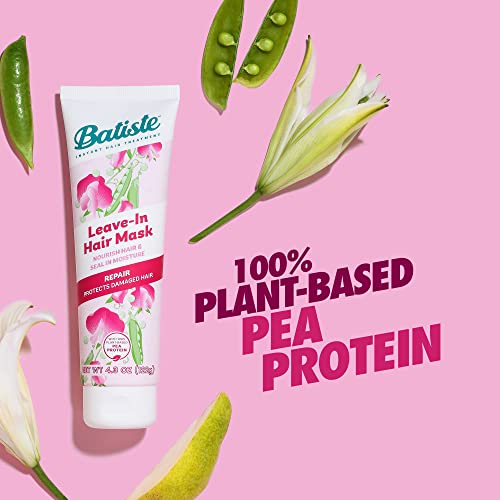 Batiste Leave-In Hair Mask & Heat Protectant, 4.3oz (Pack of 2) - Nourishing Formula with Vitamin E