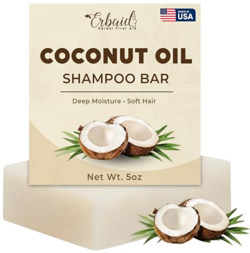 Coconut Oil Shampoo Bar for Dry Hair – Hydrating & Plastic Free