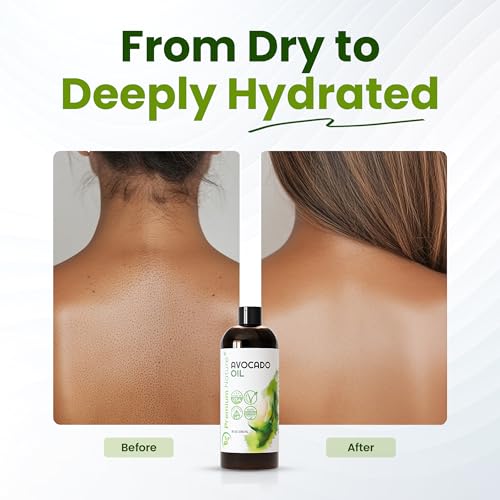 Organic Avocado Oil for Skin Hair Massage & Aromatherapy 8 fl oz