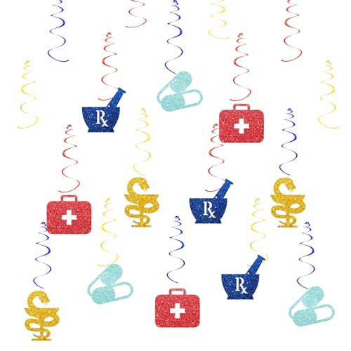 30pcs Nurse Graduation Hanging Swirls - Medical Party Decorations
