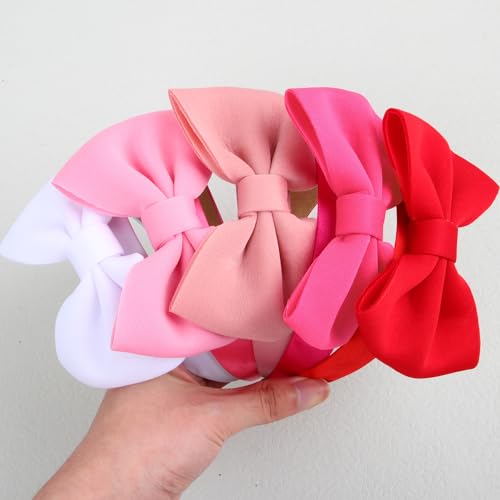 10 Pack Satin Bow Headbands for Women - Stylish Hair Accessories