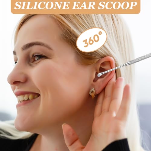 Stainless Steel Ear Cleaner Set - 2 Pack Earwax Remover Tools