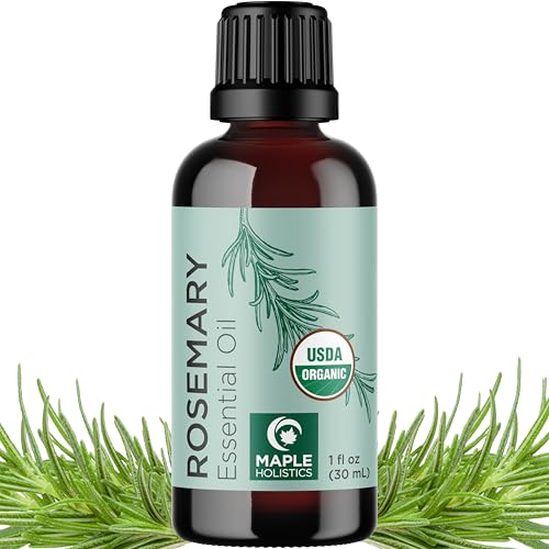 Maple Holistics Organic Rosemary Oil for Hair & Skin - 1 Fl Oz