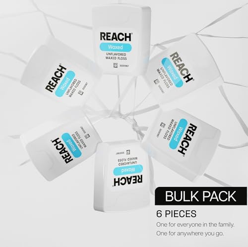 Reach Unflavored Waxed Dental Floss - Shred Resistant, 55 Yards