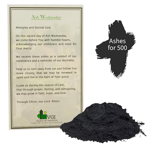 Palm Ashes and Prayer Card for Ash Wednesday Services - Pack of 500