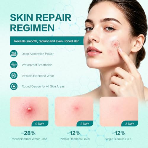 Curalona 2-in-1 Microdart & Hydrocolloid Blemish Patches for Face and Body