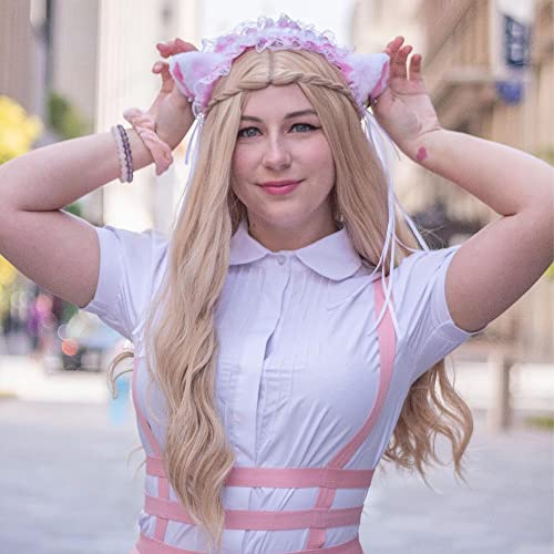 Yan Dream Long Blonde Wavy Braid Wig for Cosplay & Parties