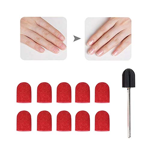 ZJchao 4# Nail Drill Bits Kit - Sanding Ring Head for Manicure & Pedicure, 10x15mm, Professional Nail Art Tool