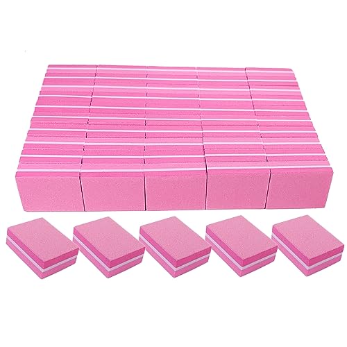 180/240 Grit Mini Nail Buffers - 50 Pack for Acrylic & Natural Nails