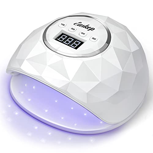 Easkep 86W UV LED Nail Lamp - White Gel Nail Dryer with Eye Protection
