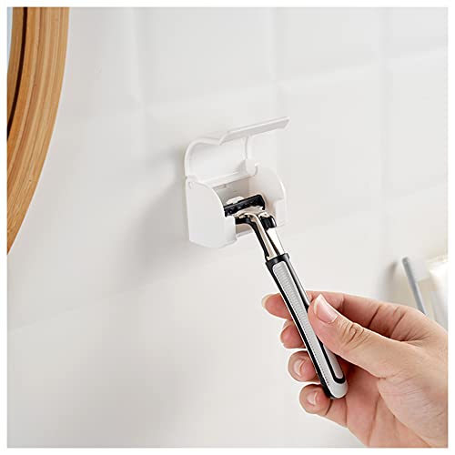 2 Pack Razor Holders with Cover - Bathroom Shaver Organizers, Fits Most Handles