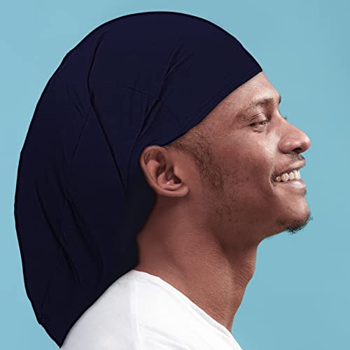 Tatuo Unisex Dreadlock Sleep Cap - Long Hair Bonnet & Head Wrap, 4 Pack