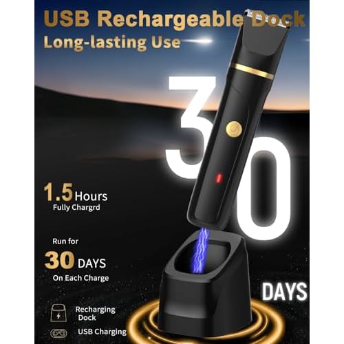 Beard Trimmer for Men,Manscape 3-in-1 Electric Razor Groin Groomer,IPX7 Waterproof Wet/Dry,Versatile Body Hair Trimmer for Ball/Beard/Nose,USB Rechargeable & Nose/Shaves Head,Christmas Gifts for Men