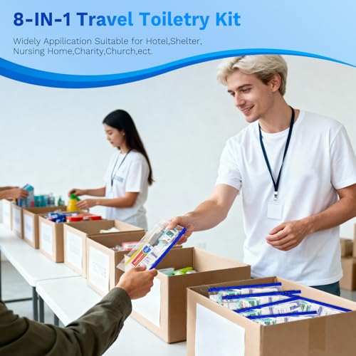 10 Pack Travel Hygiene Kit - Portable Toiletry Set for Personal Care