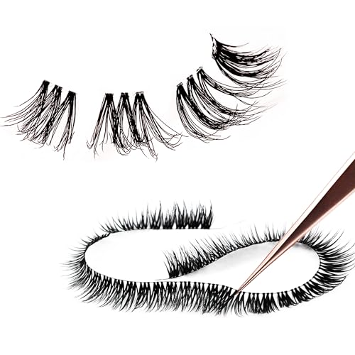 TRZLIFE DIY Eyelash Clusters - 72 Pcs Individual Lash Extensions, 10-14mm