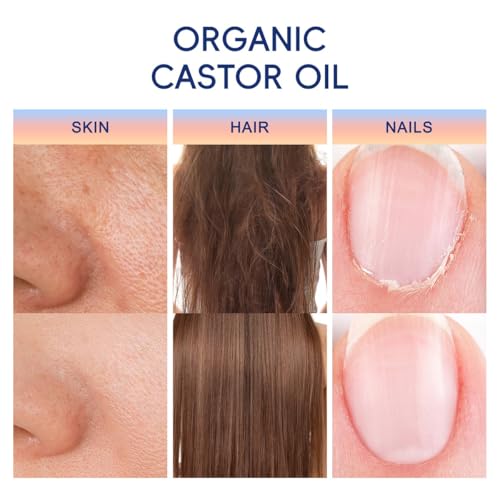 Organic Castor Oil with Rose Quartz Roller Ball - 1.7oz Moisturizer