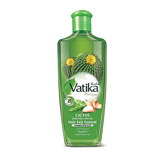Vatika Naturals Cactus Enriched Hair Oil for Stronger Hair - 300ml