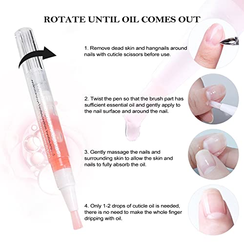 15-Pack Scented Cuticle Oil Pens for Nail Care & Growth