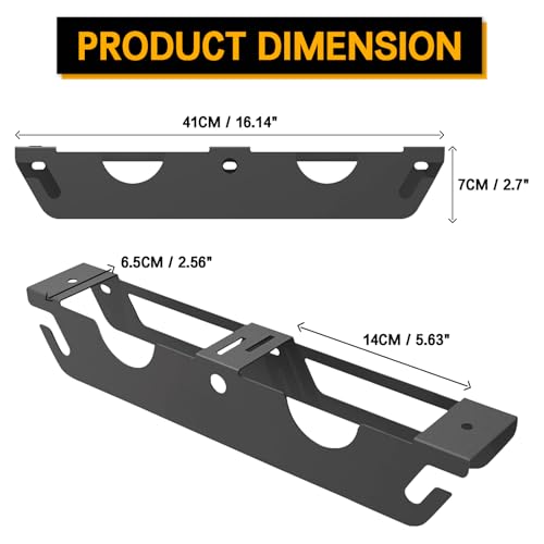 Wall-Mounted Tool Organizer Rack for Angle Grinders - 2-Pack