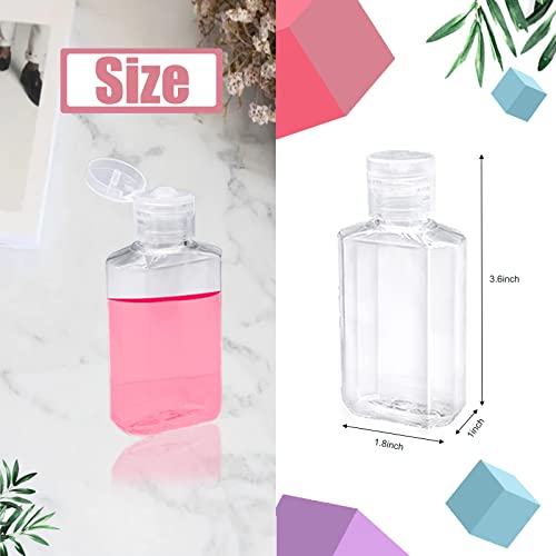 40 Pack 2 Oz Refillable Travel Bottles with Flip Cap