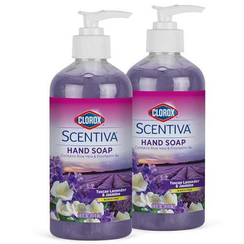 Clorox Scentiva Liquid Hand Soap - Tuscan Lavender Jasmine, 14 Fl Oz, 2-Pack