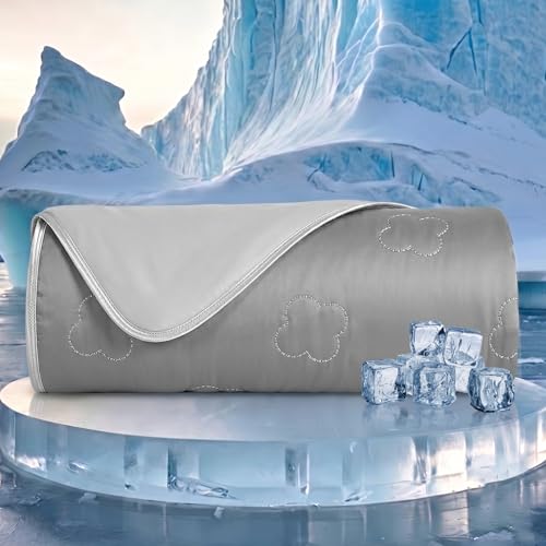 Cooling Throw Blanket for Hot Sleepers - Lightweight & Breathable 50"x70"