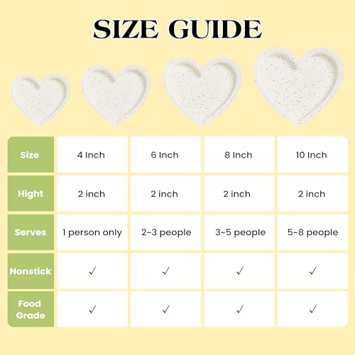 4 Inch Nonstick Silicone Heart Cake Pans Set of 3