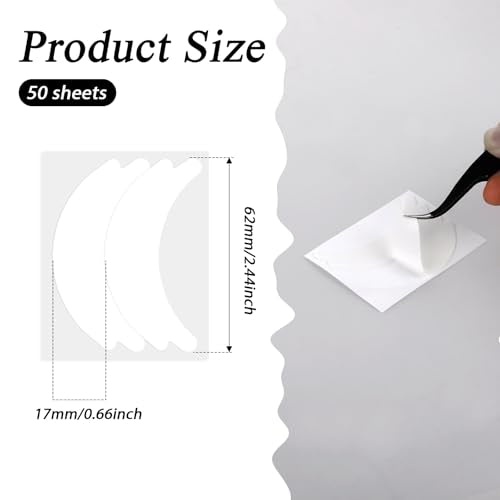 100 Pairs Non-Lint Foam Eye Pads for Lash Extensions