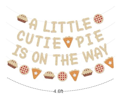 Cutie Pie Baby Shower Banner Garland for Thanksgiving Decor