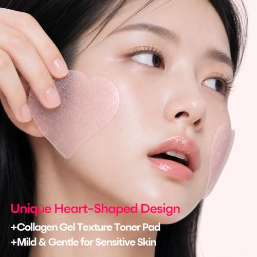 SPODARE Salmon DNA Collagen Jelly Toner Pads Pink, 70 Count – Hydrating Face Mask & Eye Care
