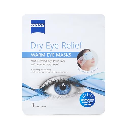 ZEISS Self-Heating Warm Eye Masks for Dry Eye Relief - 6 Count