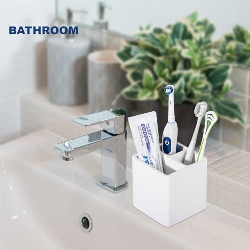 Diatomite Toothbrush Holder - 3 Slot Organizer for Bathroom