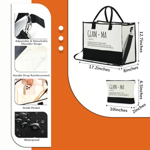 Forbidden Paper Grandma Tote Bag and Makeup Bag Set - Gift for Women