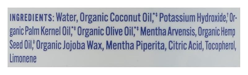 Dr. Bronner's Organic Peppermint Castile Soap - 18 in 1 Multi-Purpose 3.4 Fl Oz