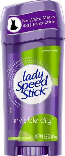 Lady Speed Stick Invisible Dry Antiperspirant & Deodorant Powder Fresh 2.3 oz - Pack of 1
