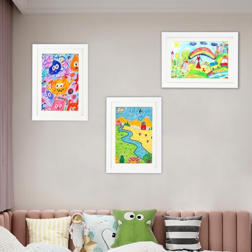 Kids A4 Art Frame - Front Opening, Holds 150 Artworks, Multi-Display