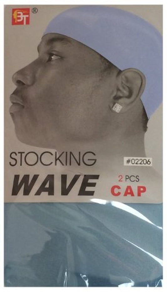 Stocking Wave Caps - Light Blue Hair Accessories for Perfect Waves | Comfortable Fit