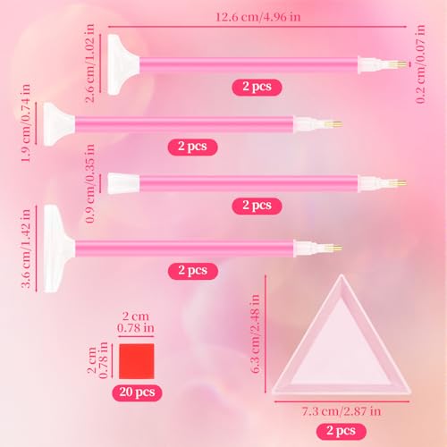 30PCS Rhinestone Picker Tool Kit with Acrylic Pens & Storage