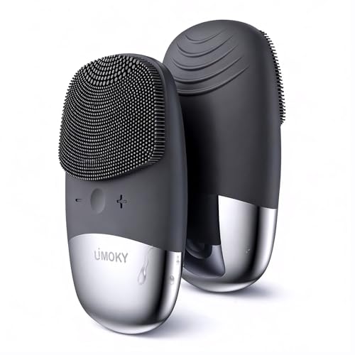 3-in-1 Electric Silicone Facial Cleansing Brush - Gray