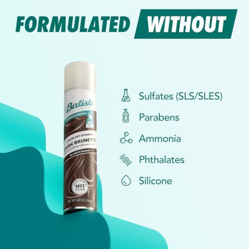 Batiste Dark Dry Shampoo 5.71 oz - Tinted Oil Absorbing Spray for Brunettes